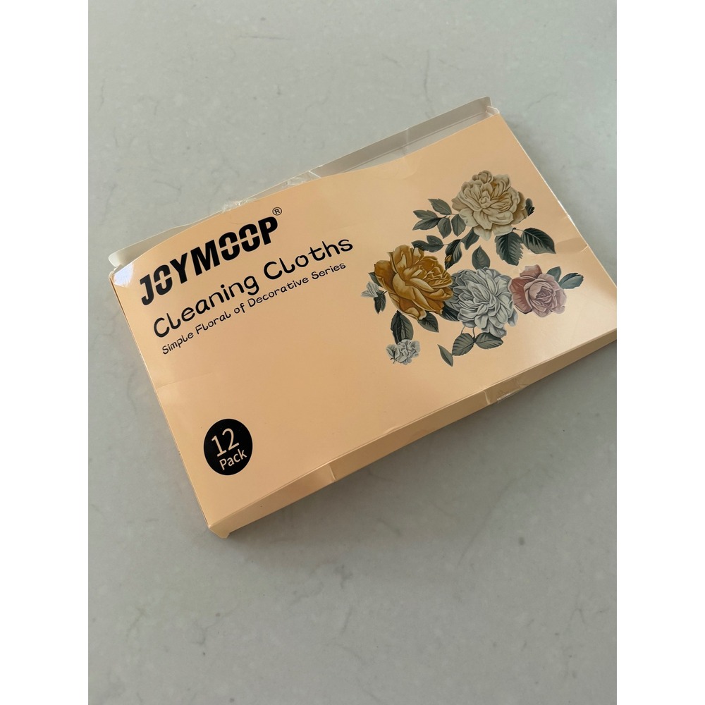 JOYMOOP Cleaning Cloths 12 Pack Simple Floral Decorative Series Botanical Print - Picture 7 of 7